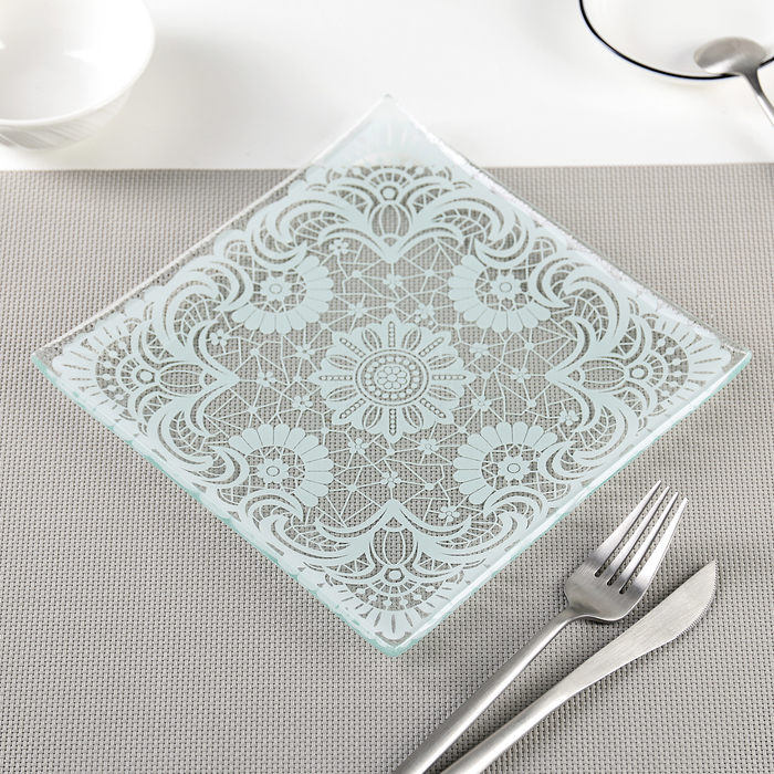 Тарелка 20х1,5 см "Кружева"