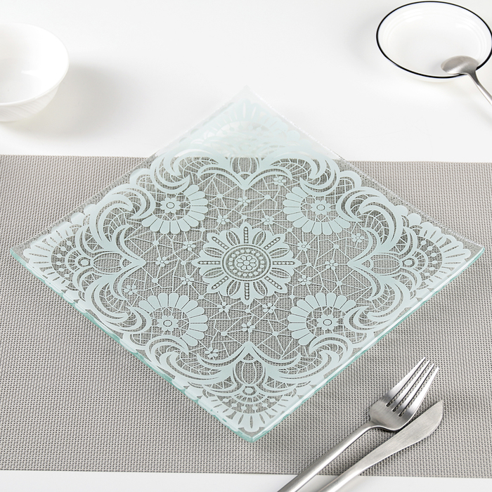 Тарелка 25х1,5 см "Кружева"