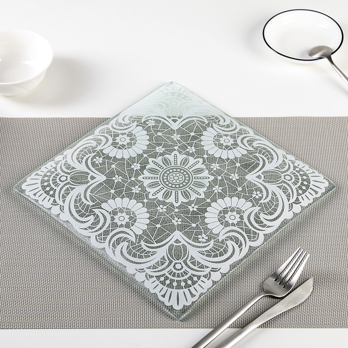 Тарелка 25х1,5 см "Кружева"