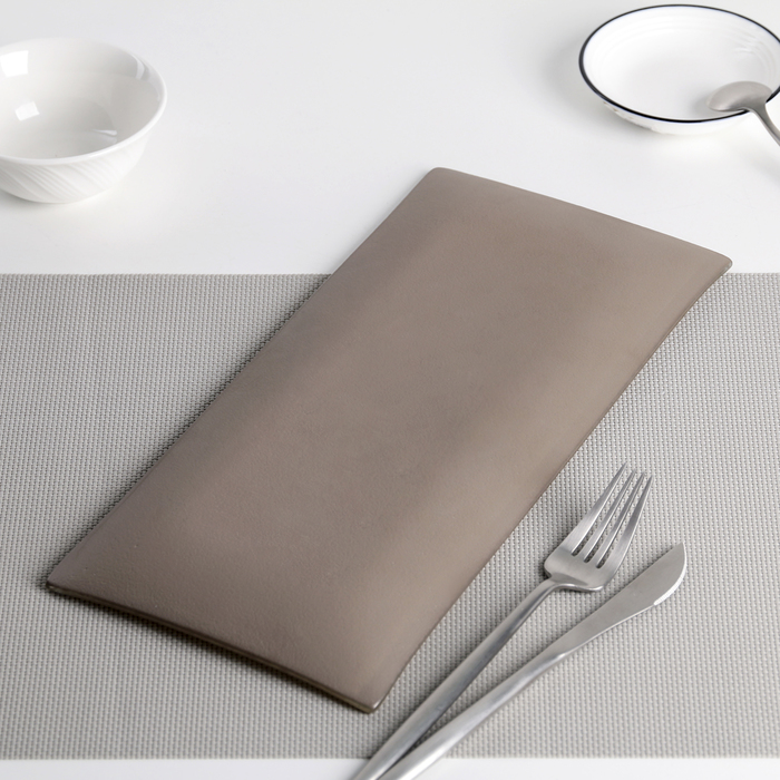 Блюдо "Пастель" 32,5х15х1,5 см, цвет коричневый