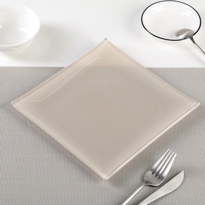 Тарелка 20х1,5 см "Пастель", цвет бежевый