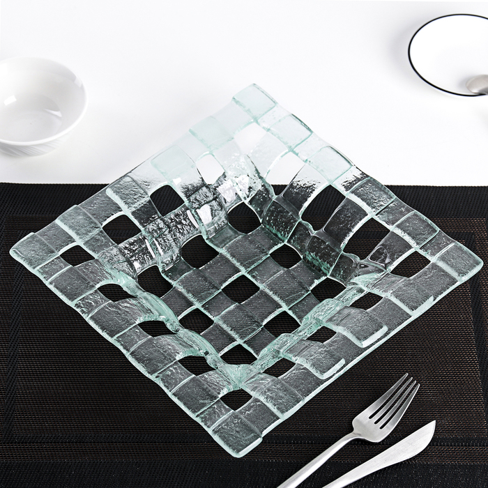 Блюдо квадратное "Ротанг" 25х5 см