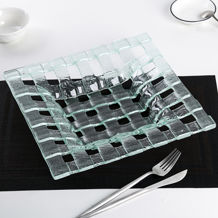 Блюдо квадратное "Ротанг" 30х4 см