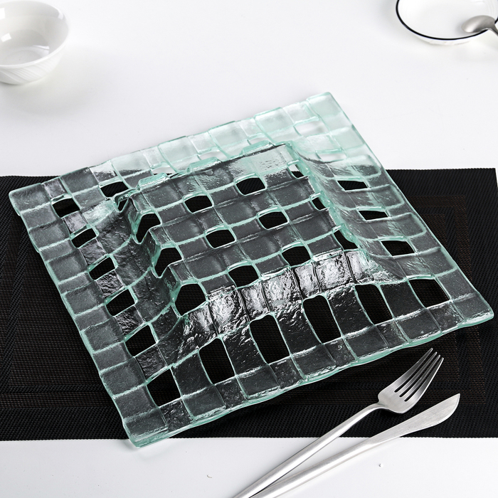 Блюдо квадратное "Ротанг" 30х4 см