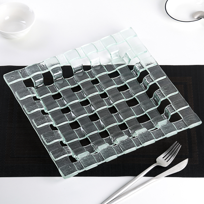 Блюдо квадратное "Ротанг" 30х2,5см