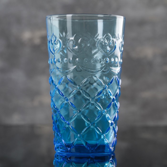 Стакан 450 мл "Винтаж", цвет голубой
