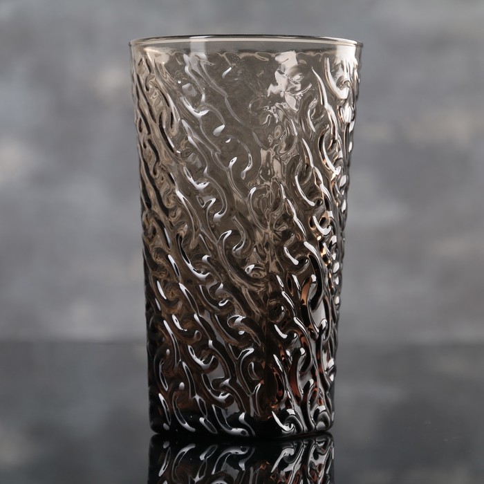 Стакан 450 мл "Цепь", цвет серо-коричневый