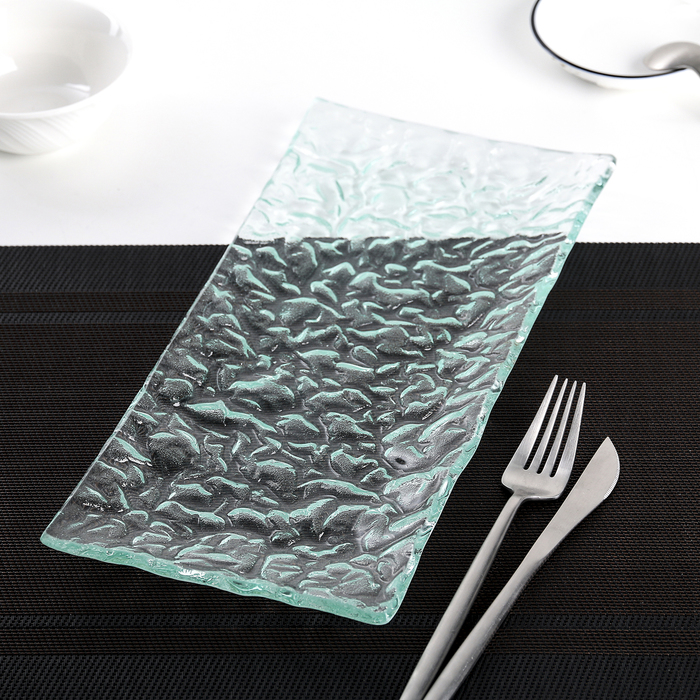 Блюдо прямоугольное "Риппл" 33х15х2 см