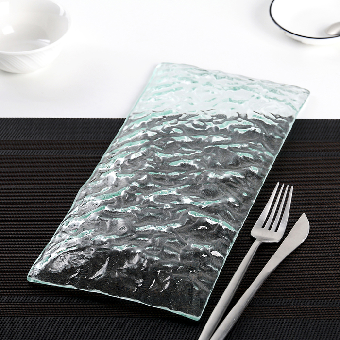 Блюдо прямоугольное "Риппл" 33х15х2 см