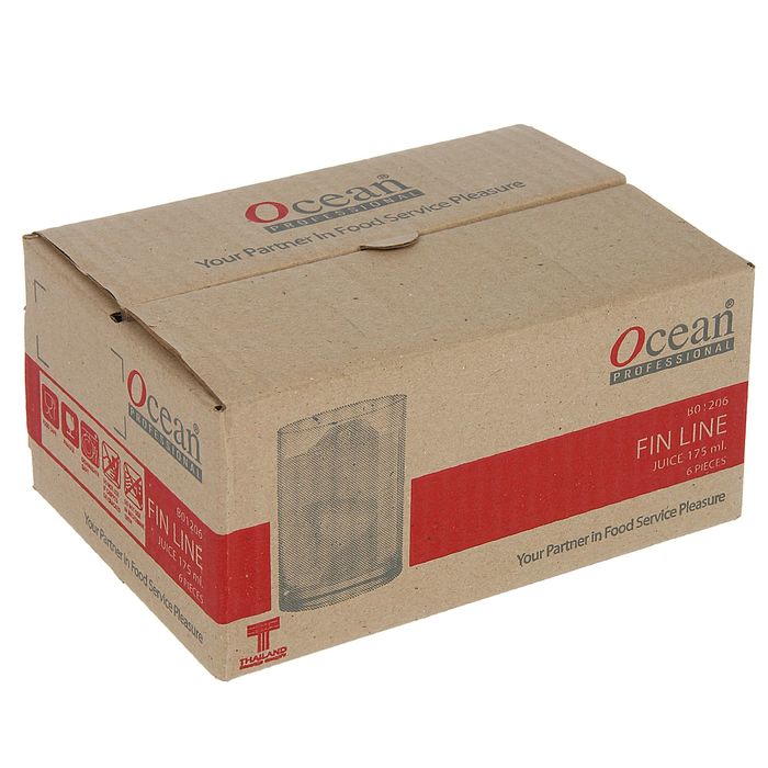 Набор стаканов 175 мл "Ребро", 6 шт