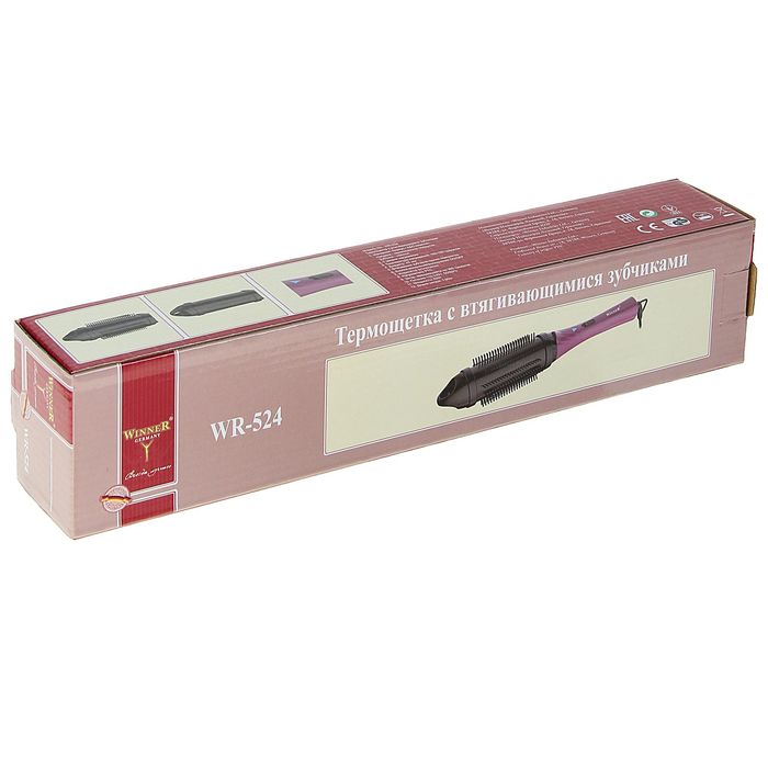 Термощетка Winner WR-524, 110/240 В, 62 Вт, d=45 мм, 2 режима, керамическое покрытие