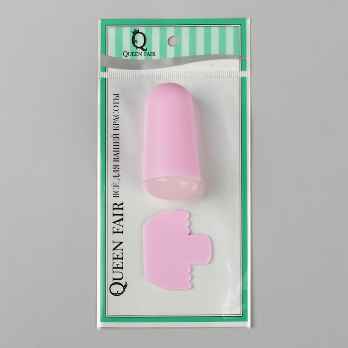 Набор для стемпинга: штампик круглый, скребок, МИКС