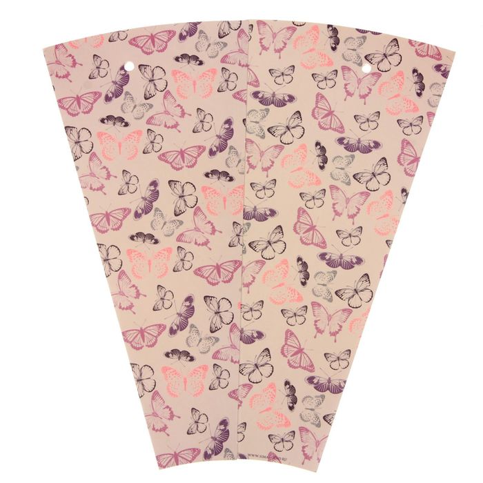 Конверт‒конус для цветов «Бабочки», 8 × 26,5 см