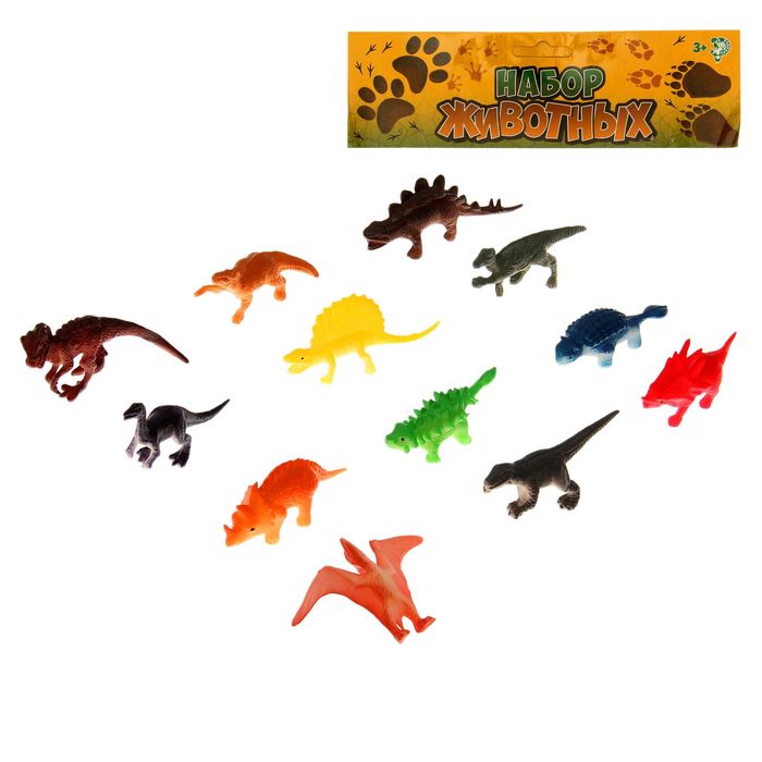 Набор динозавров «Загадочный мир», 12 фигурок