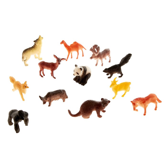 Набор фигурок животных «Удивительный мир», 12 предметов набор фигурок животных удивительный мир 12 предметов