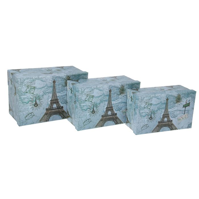Набор коробок 3в1 "Эйфелевая башня", 32,5 х 21,5 х 13 - 28 х 18 х 12 см