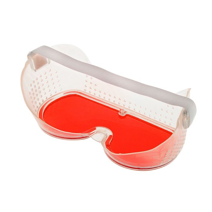 Очки защитные "Дельта", с поликарбонатными линзами, цвет красный