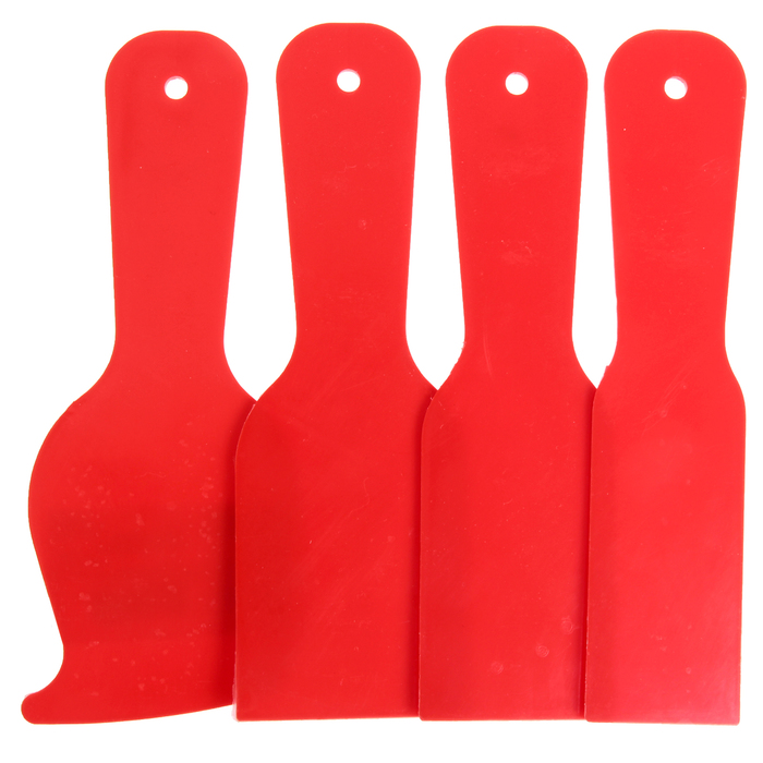 Набор шпателей "Дельта", 4 шт., 40-50-60 мм + фигурный, пластик