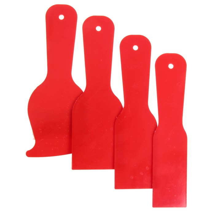 Набор шпателей "Дельта", 4 шт., 40-50-60 мм + фигурный, пластик