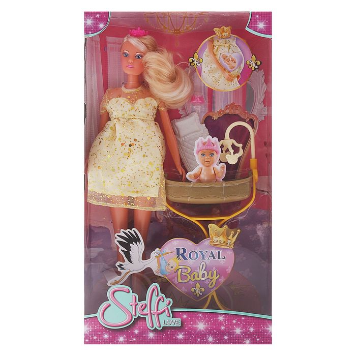 Кукла "Штеффи беременная. Королевский набор"