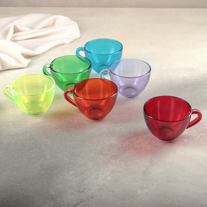 Набор 4 кружек на железной подставке. Художественная роспись. Рисунок №7 УЦЕНКА