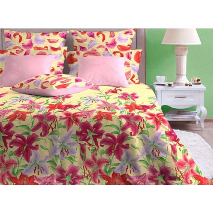 Постельное бельё «Лион ваниль/2» дуэт, размер 224х240 см, 148х212 см-2 шт., 70х70 см-2 шт., 50х70 см-2 шт., бязь 142 г/м²