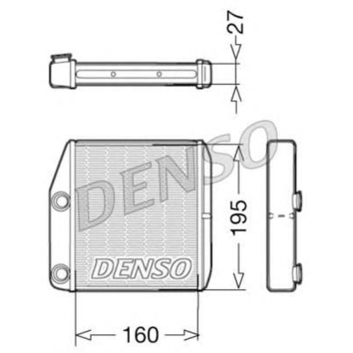 Радиатор отопителя Denso DRR09075