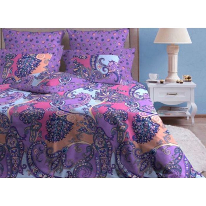 Постельное бельё «Анамур аметист/6» дуэт, размер 224х240 см, 148х212 см-2 шт., 70х70 см-2 шт., 50х70 см-2 шт., бязь 142 г/м²