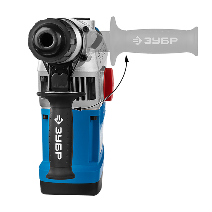 Перфоратор "ЗУБР" ЗПМ-40-1250 ЭВК, SDS-Max, 10 Дж, 6,8 кг, 1250 Вт, кейс