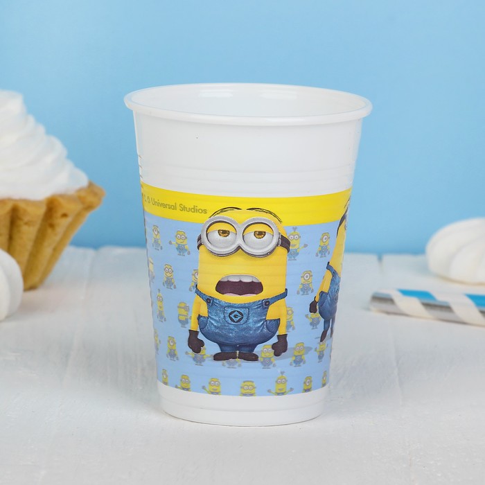 Стаканы пластиковые 200 мл "Милые Миньоны" (набор 8 шт) / Lovely Minions