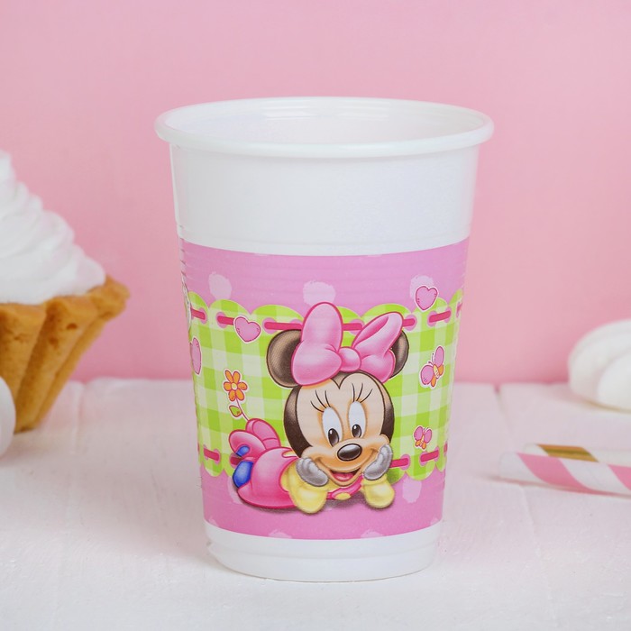 Стаканы пластиковые 200 мл "Малышка Минни" (набор 8 шт) / Baby Minnie