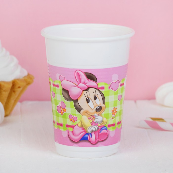 Стаканы пластиковые 200 мл "Малышка Минни" (набор 8 шт) / Baby Minnie