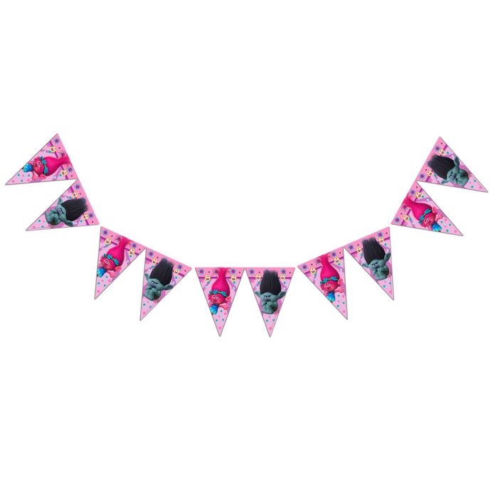 Гирлянда-вымпел "Тролли", 230 см