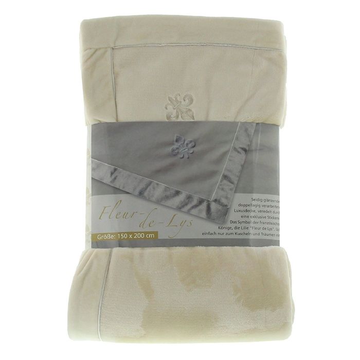 Плед "FLEUR-DE-LYS", размер 150х200, цвет бежевый ПГ-09006