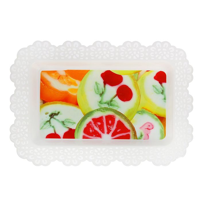 Поднос прямоугольный 28х19 см "Фрукты"