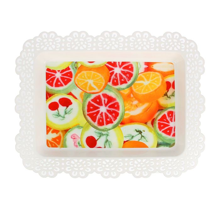 Поднос прямоугольный 43х33 см "Фрукты"