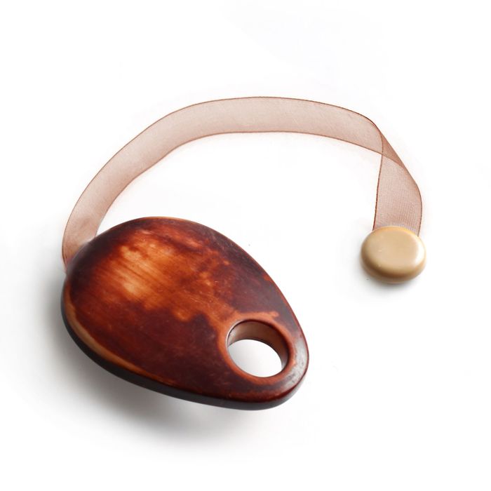 Подхват для штор на ленте "Форест капля", цвет коричневый