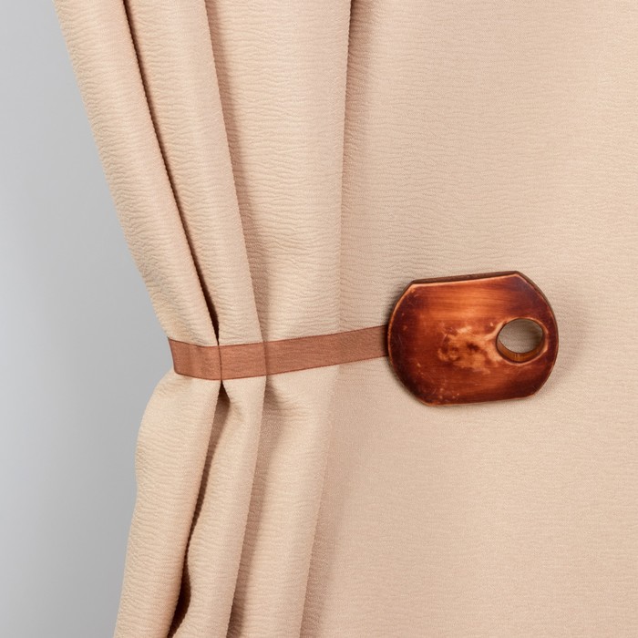 Подхват для штор на ленте, "Форест", цвет коричневый