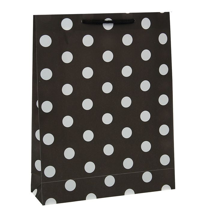 Пакет пластиковый "Горох" 18 х 22 х 7,5 см, черный