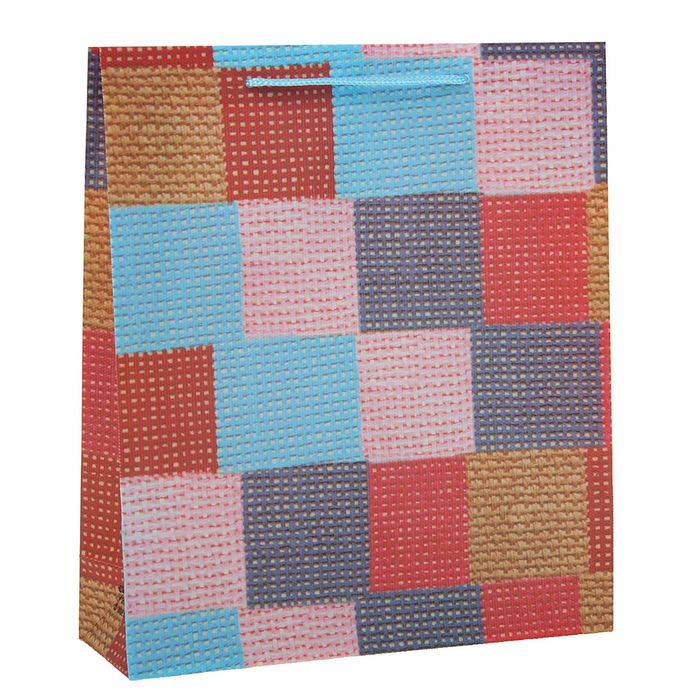 Пакет пластиковый "Квадраты" 18 х 22 х 7,5 см