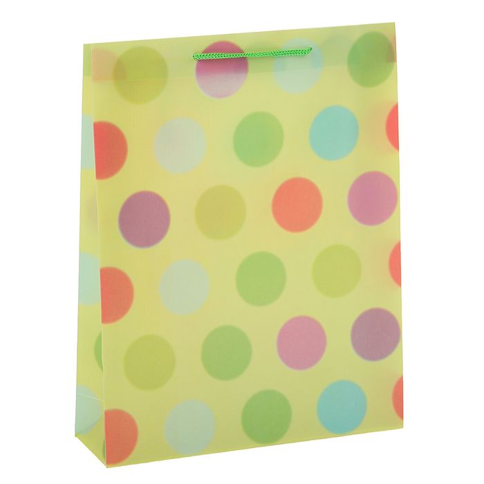 Пакет пластиковый "Горошина" 31 х 39 х 9 см, зеленый