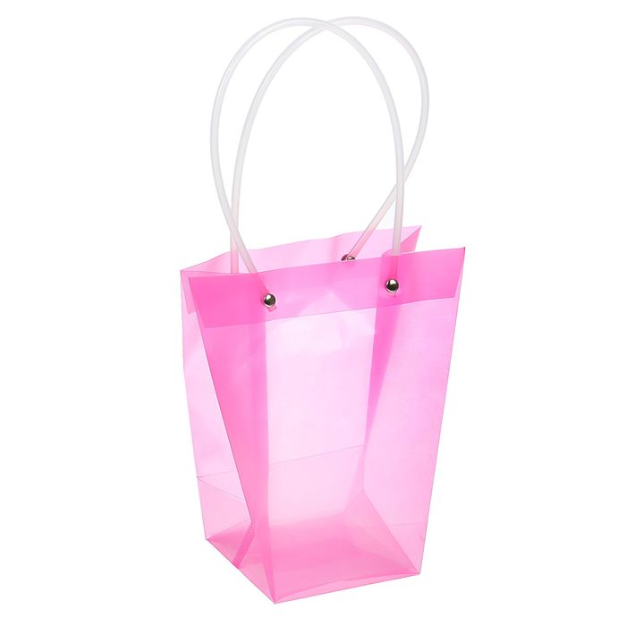 Переноска для цветов 20 х 17,5 х 10 см, розовый