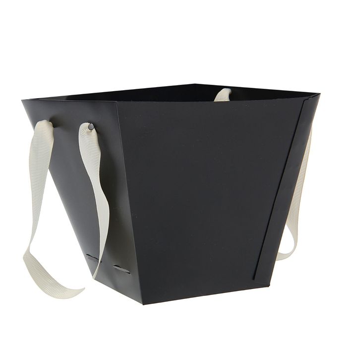 Переноска для цветов 15 х 14 х 14 см, черный