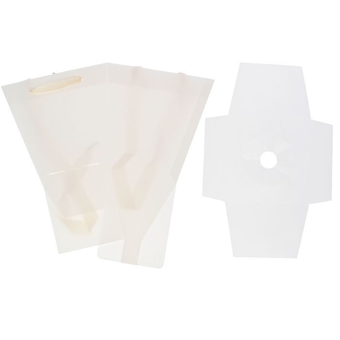 Переноска для цветов 19 х 22 х 19 см, белый