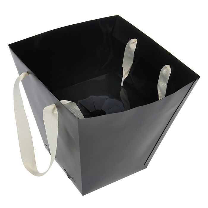 Переноска для цветов 24 х 25 х 24 см, черный