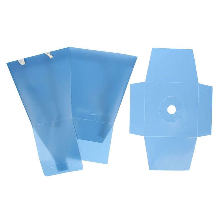 Переноска для цветов 24 х 25 х 24 см, синий