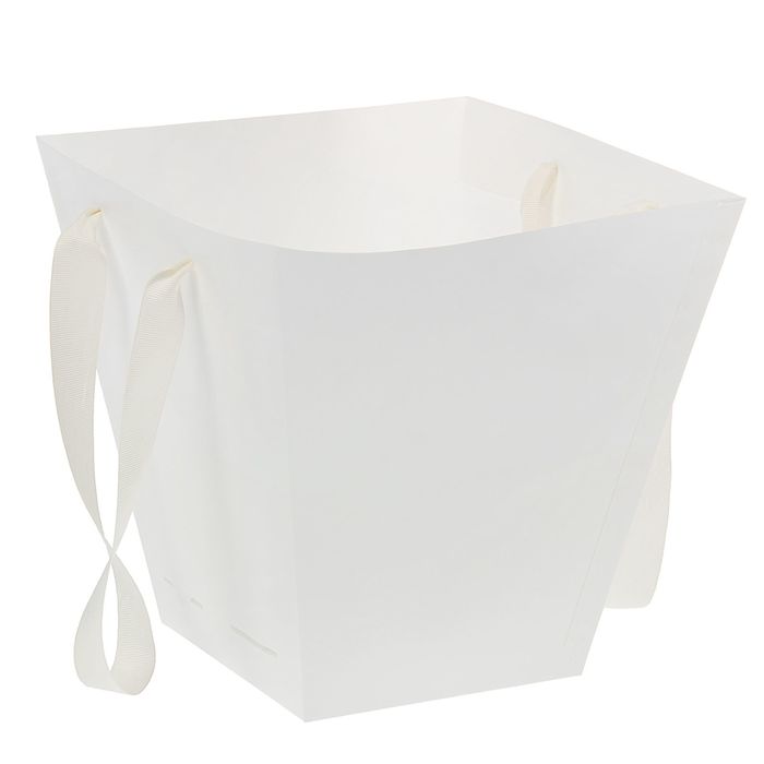 Переноска для цветов 24 х 25 х 24 см, белый