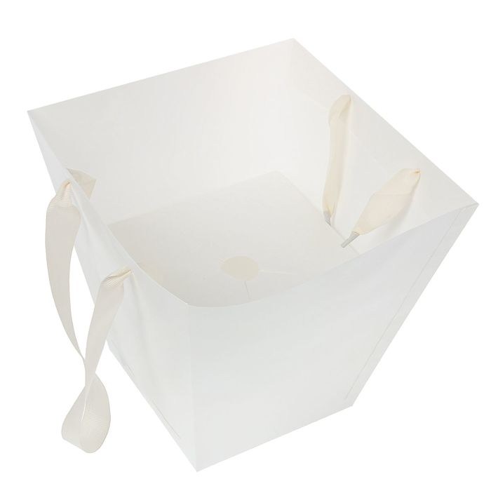 Переноска для цветов 24 х 25 х 24 см, белый