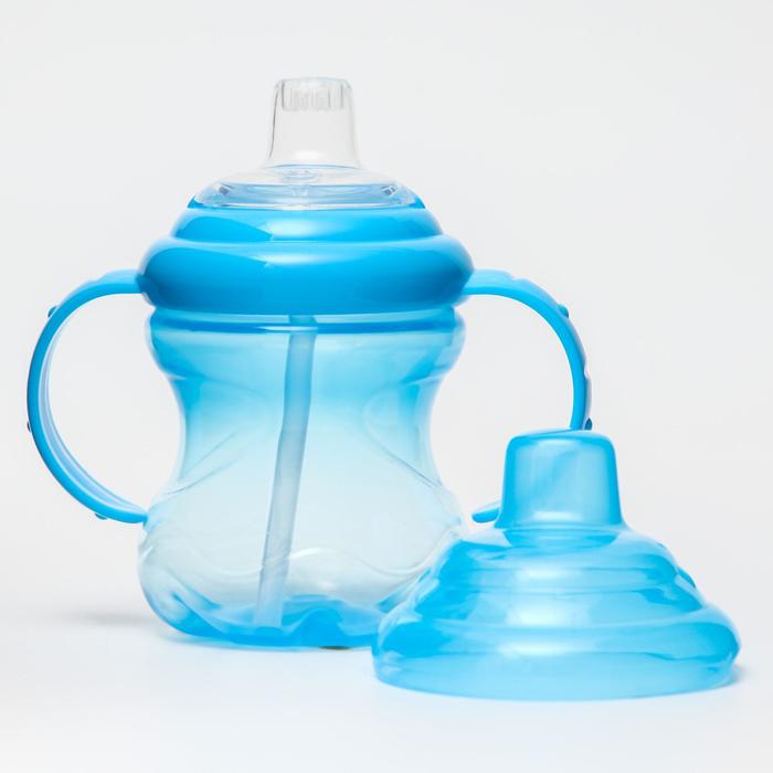 Поильник с мягким носиком, 180 мл, от 6 мес., цвета МИКС