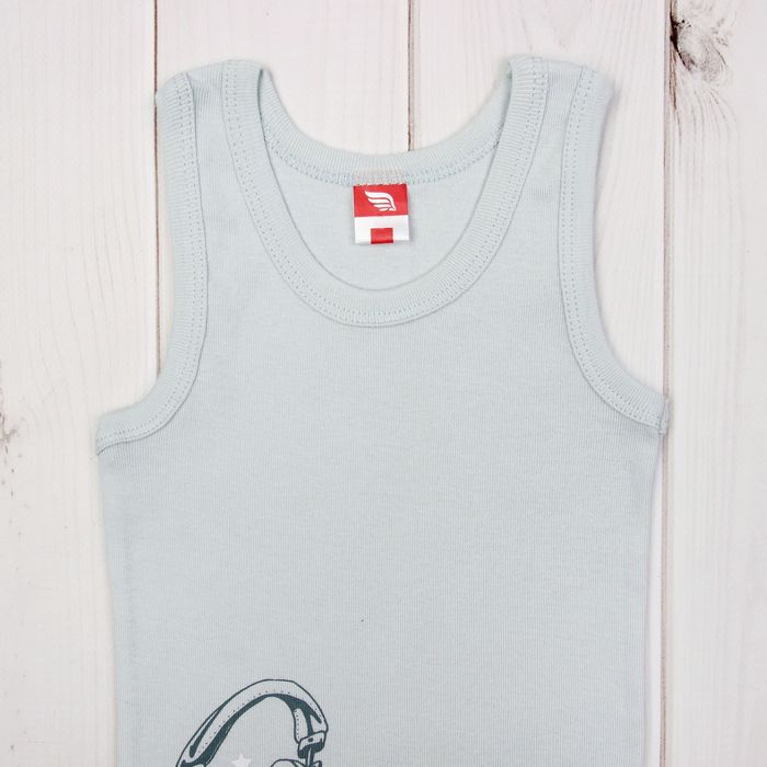 Майка для мальчика, рост 92 см (52), цвет серый